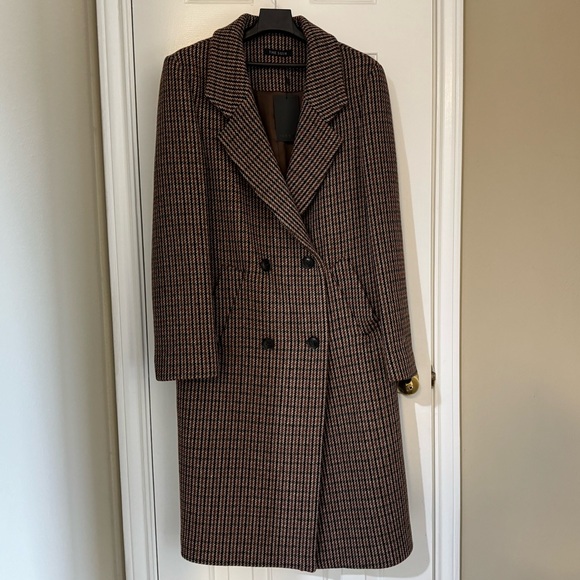 The SUIN Check Double Long Coat - Picture 1 of 6